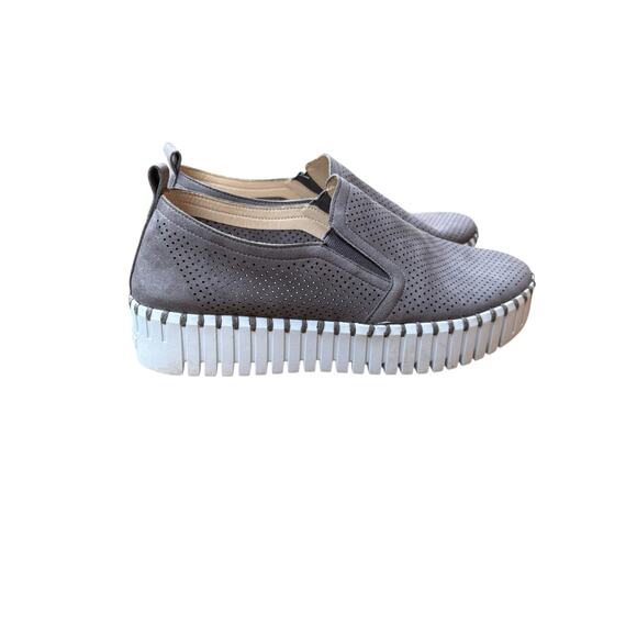 Ilse Jacobsen Dark Grey Tulip Perforated Slip on Sneaker EU36 / US6 - Picture 3 of 11